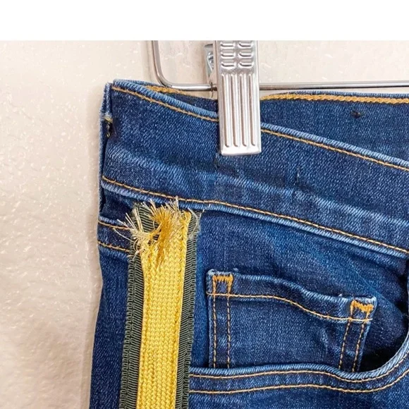 Veronica Beard Denim with Yellow Stitching - Picture 3 of 7